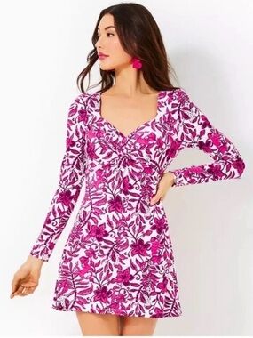 NEW Lilly Pulitzer Anne Skirted Romper Elderflower Blossom Lil Escape Plan